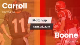 Matchup: Carroll  vs. Boone  2018