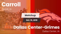 Matchup: Carroll  vs. Dallas Center-Grimes  2018