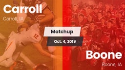 Matchup: Carroll  vs. Boone  2019