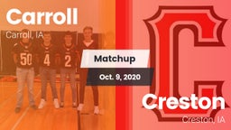 Matchup: Carroll  vs. Creston  2020