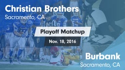 Matchup: Christian Brothers vs. Burbank  2016