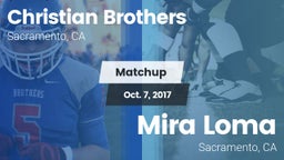 Matchup: Christian Brothers vs. Mira Loma  2017
