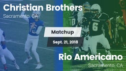 Matchup: Christian Brothers vs. Rio Americano  2018