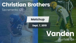 Matchup: Christian Brothers vs. Vanden  2019