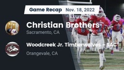 Recap: Christian Brothers  vs. Woodcreek Jr. Timberwolves - SAC 2022
