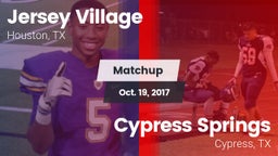 Matchup: Jersey Village High vs. Cypress Springs  2017