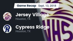 Recap: Jersey Village  vs. Cypress Ridge  2018