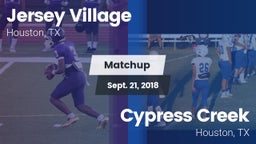 Matchup: Jersey Village High vs. Cypress Creek  2018