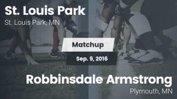 Matchup: St. Louis Park High vs. Robbinsdale Armstrong  2016
