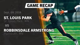 Recap: St. Louis Park  vs. Robbinsdale Armstrong  2016