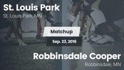 Matchup: St. Louis Park High vs. Robbinsdale Cooper  2016