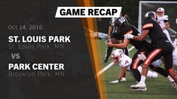 Recap: St. Louis Park  vs. Park Center  2016