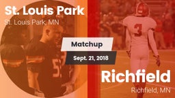 Matchup: St. Louis Park High vs. Richfield  2018