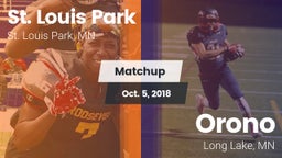 Matchup: St. Louis Park High vs. Orono  2018