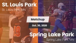 Matchup: St. Louis Park High vs. Spring Lake Park  2020