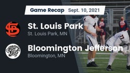Recap: St. Louis Park  vs. Bloomington Jefferson  2021
