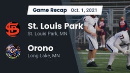 Recap: St. Louis Park  vs. Orono  2021
