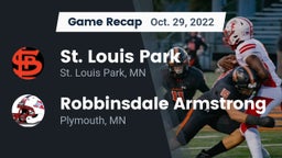 Recap: St. Louis Park  vs. Robbinsdale Armstrong  2022