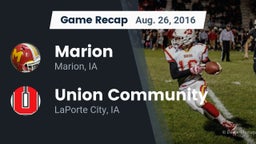Recap: Marion  vs. Union Community  2016