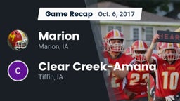 Recap: Marion  vs. Clear Creek-Amana 2017