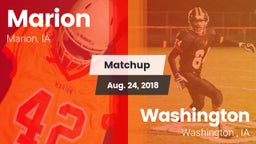 Matchup: Marion  vs. Washington  2018