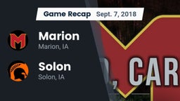 Recap: Marion  vs. Solon  2018