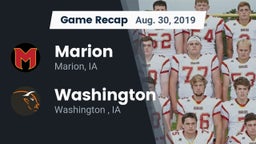 Recap: Marion  vs. Washington  2019