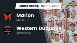 Recap: Marion  vs. Western Dubuque  2019