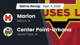 Recap: Marion  vs. Center Point-Urbana  2020
