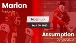 Matchup: Marion  vs. Assumption  2020