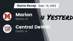 Recap: Marion  vs. Central DeWitt  2022