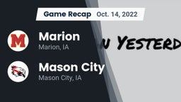 Recap: Marion  vs. Mason City  2022