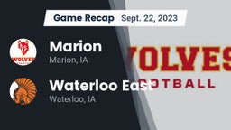 Recap: Marion  vs. Waterloo East  2023