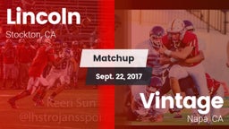 Matchup: Lincoln  vs. Vintage  2017