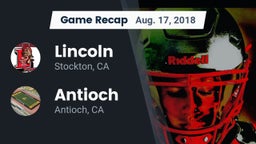 Recap: Lincoln  vs. Antioch  2018