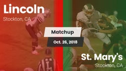 Matchup: Lincoln  vs. St. Mary's  2018