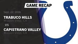 Recap: Trabuco Hills  vs. Capistrano Valley  2016