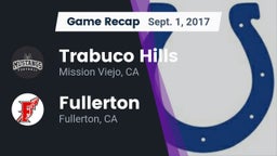 Recap: Trabuco Hills  vs. Fullerton  2017
