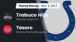 Recap: Trabuco Hills  vs. Tesoro  2017
