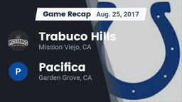 Recap: Trabuco Hills  vs. Pacifica  2017