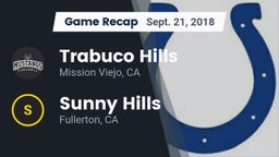 Recap: Trabuco Hills  vs. Sunny Hills  2018