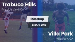 Matchup: Trabuco Hills High vs. Villa Park  2019