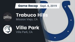 Recap: Trabuco Hills  vs. Villa Park  2019