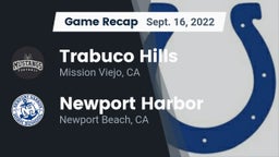 Recap: Trabuco Hills  vs. Newport Harbor  2022