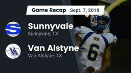 Recap: Sunnyvale  vs. Van Alstyne  2018