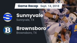 Recap: Sunnyvale  vs. Brownsboro  2018