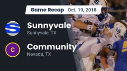 Recap: Sunnyvale  vs. Community  2018