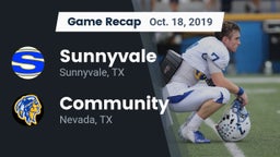 Recap: Sunnyvale  vs. Community  2019