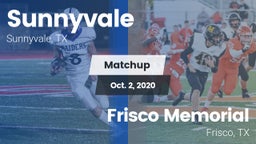 Matchup: Sunnyvale High vs. Frisco Memorial  2020