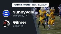 Recap: Sunnyvale  vs. Gilmer  2020